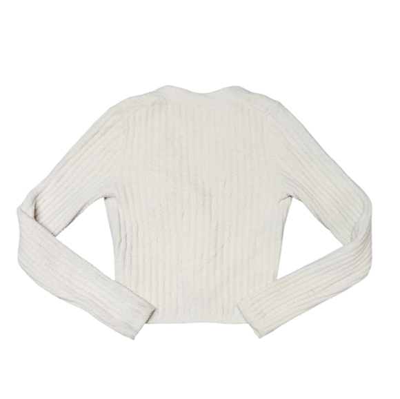 Wilfred Cream Ribbed Cardigan - Picture 4 of 14